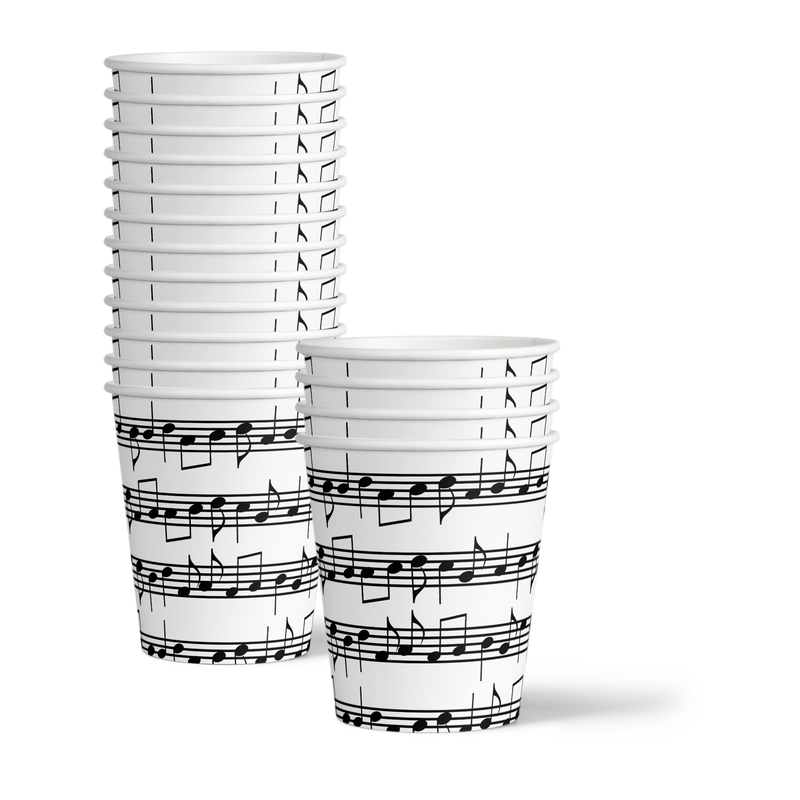 Classic Music Notes Birthday Party Tableware Kit For 16 Guests - BirthdayGalore.com