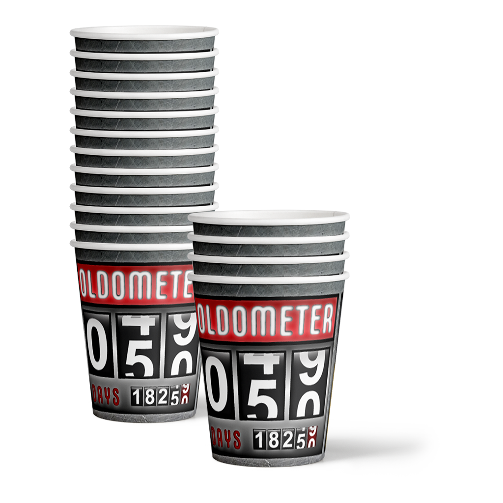 Old Meter 50th Birthday Party Tableware Kit For 16 Guests - BirthdayGalore.com