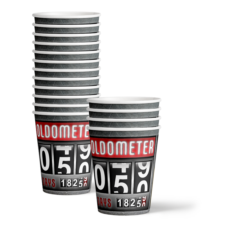 Old Meter 50th Birthday Party Tableware Kit For 16 Guests - BirthdayGalore.com