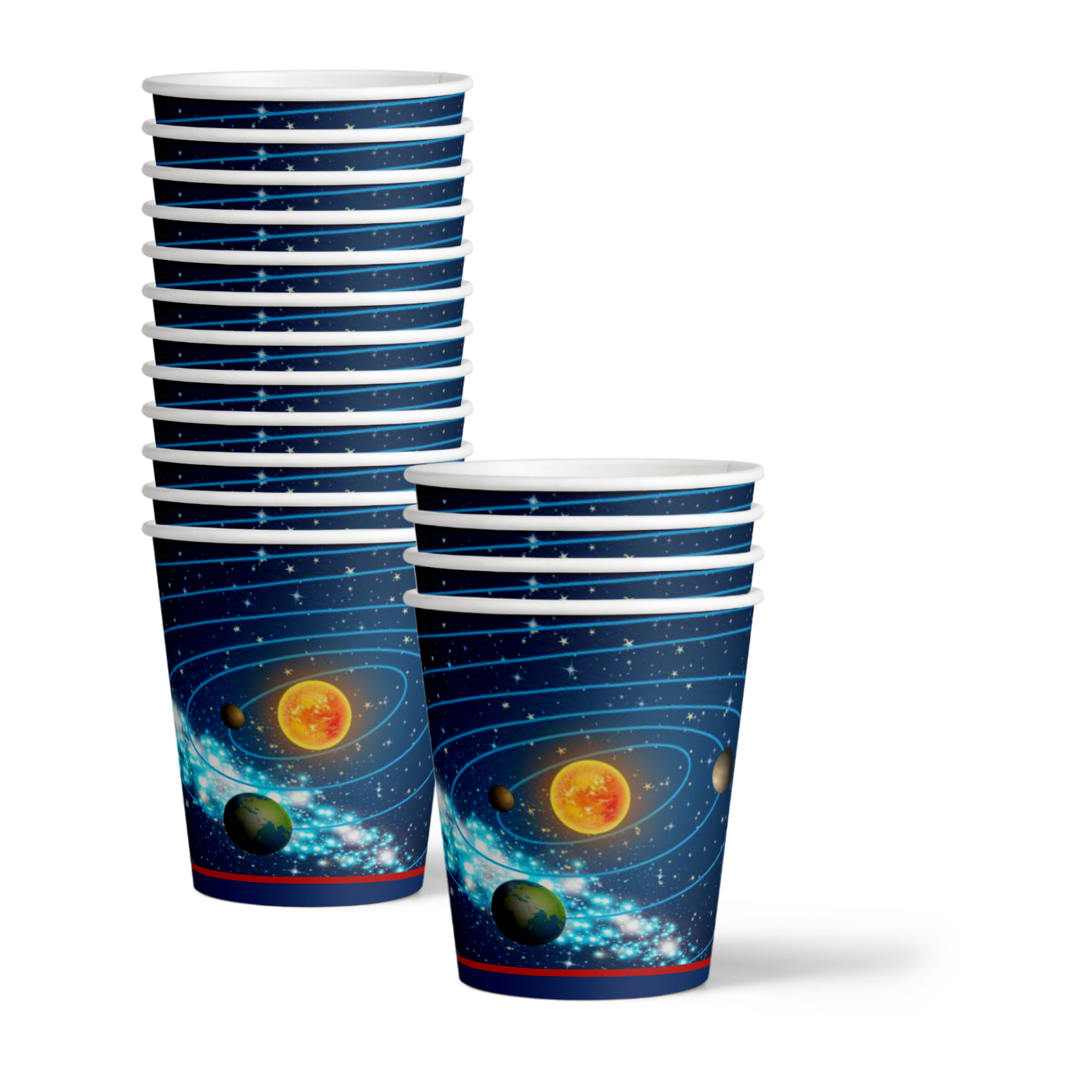Space Solar System Birthday Party Tableware Kit For 16 Guests - BirthdayGalore.com