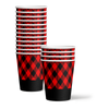 Buffalo Plaid Birthday Party Tableware Kit For 16 Guests