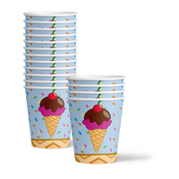 Ice Cream Birthday Party Tableware Kit For 16 Guests - BirthdayGalore.com