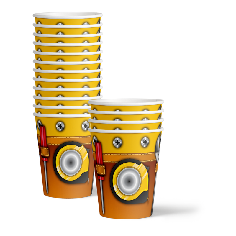 Tool Time Birthday Party Tableware Kit For 16 Guests
