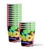 Glow Light Neon Birthday Party Tableware Kit For 16 Guests - BirthdayGalore.com