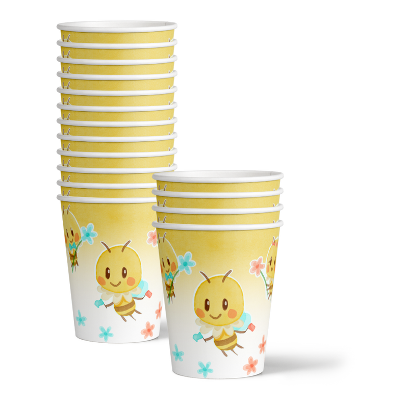 Birthday Galore What Will the Little Honey Bee? Gender Reveal Party Tableware Kit For 16 Guests