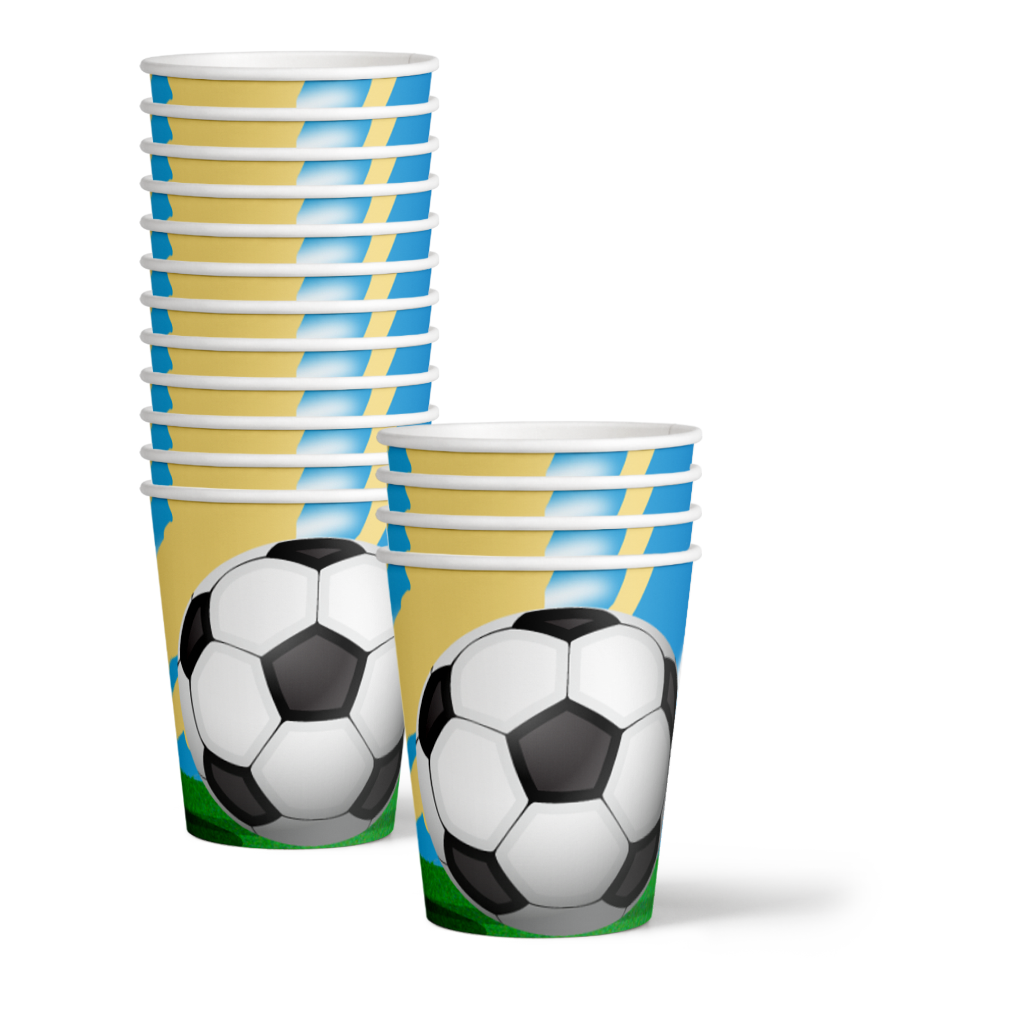 Soccer Birthday Party Tableware Kit For 16 Guests