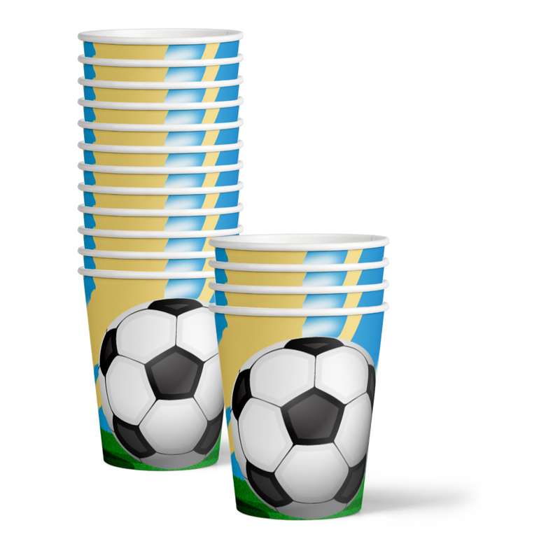 Soccer Birthday Party Tableware Kit For 16 Guests