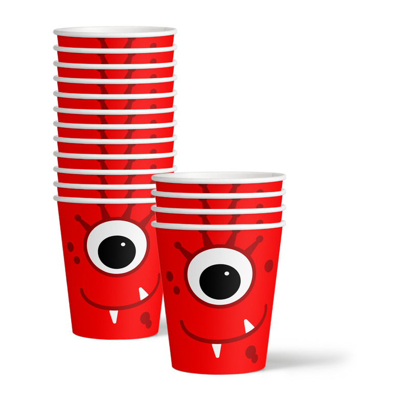 Mighty Monster Birthday Party Tableware Kit For 16 Guests - BirthdayGalore.com