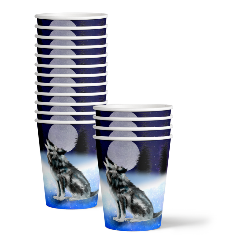 Wolf Birthday Party Tableware Kit For 16 Guests