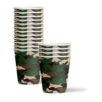 Classic Camo Birthday Party Tableware Kit For 16 Guests - BirthdayGalore.com