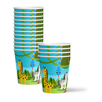 Jungle Animals Birthday Party Tableware Kit For 16 Guests - BirthdayGalore.com