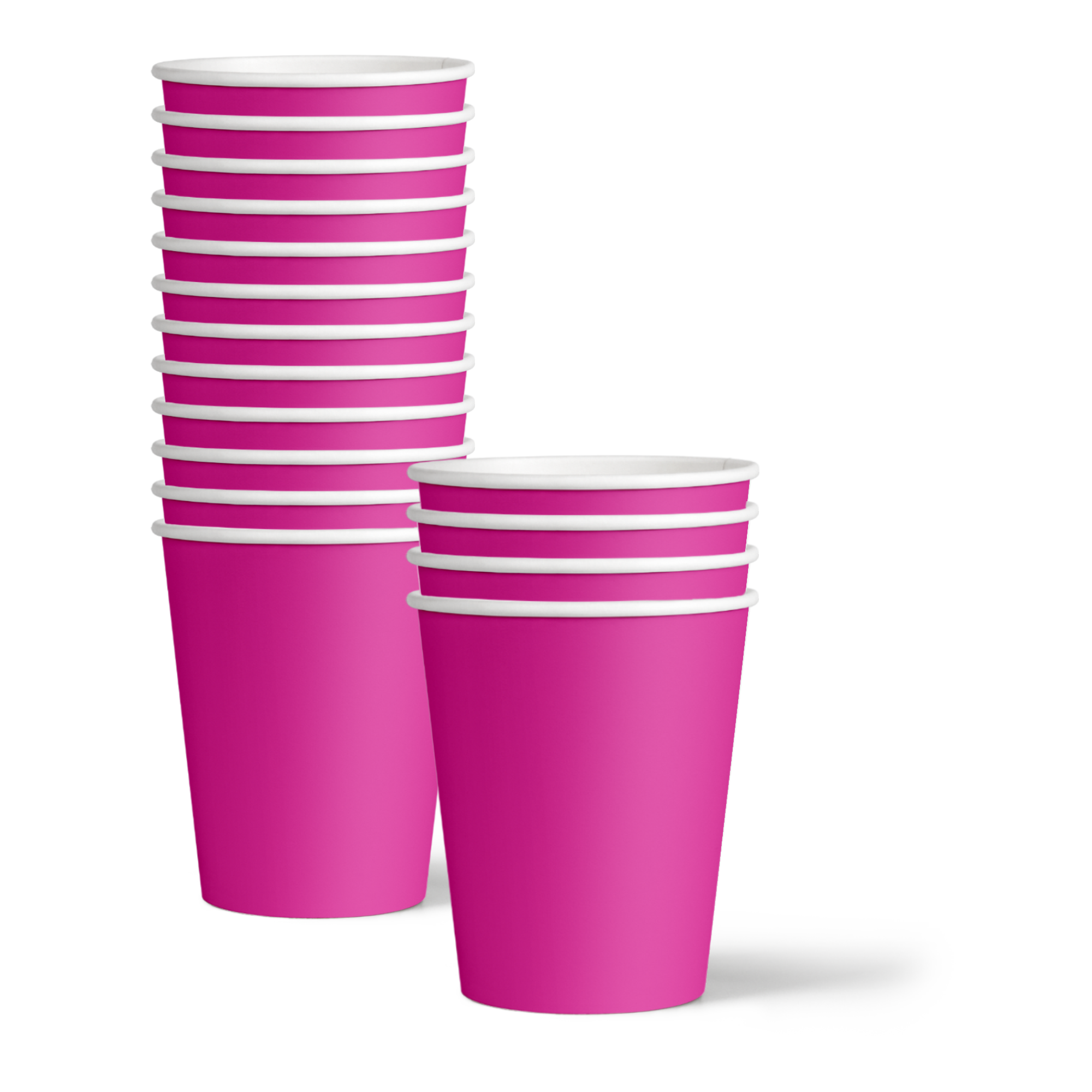 Solid Pink Birthday Party Tableware Kit For 16 Guests