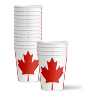Canadian Flag Birthday Party Tableware Kit For 16 Guests