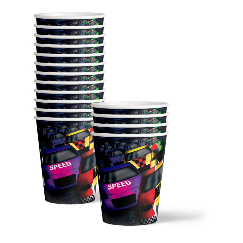 Race Day Birthday Party Tableware Kit For 16 Guests