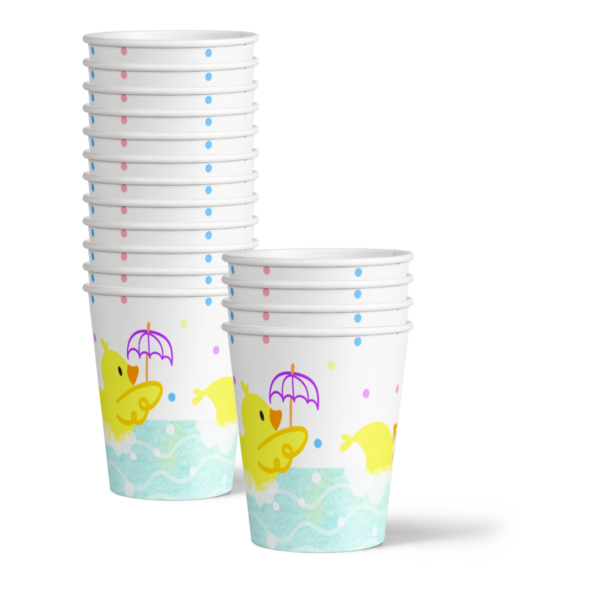 Rubber Ducky Birthday Party Tableware Kit For 16 Guests