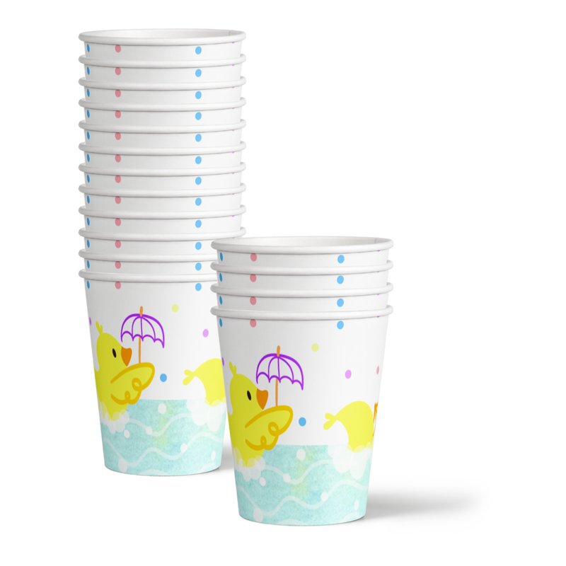 Rubber Ducky Birthday Party Tableware Kit For 16 Guests