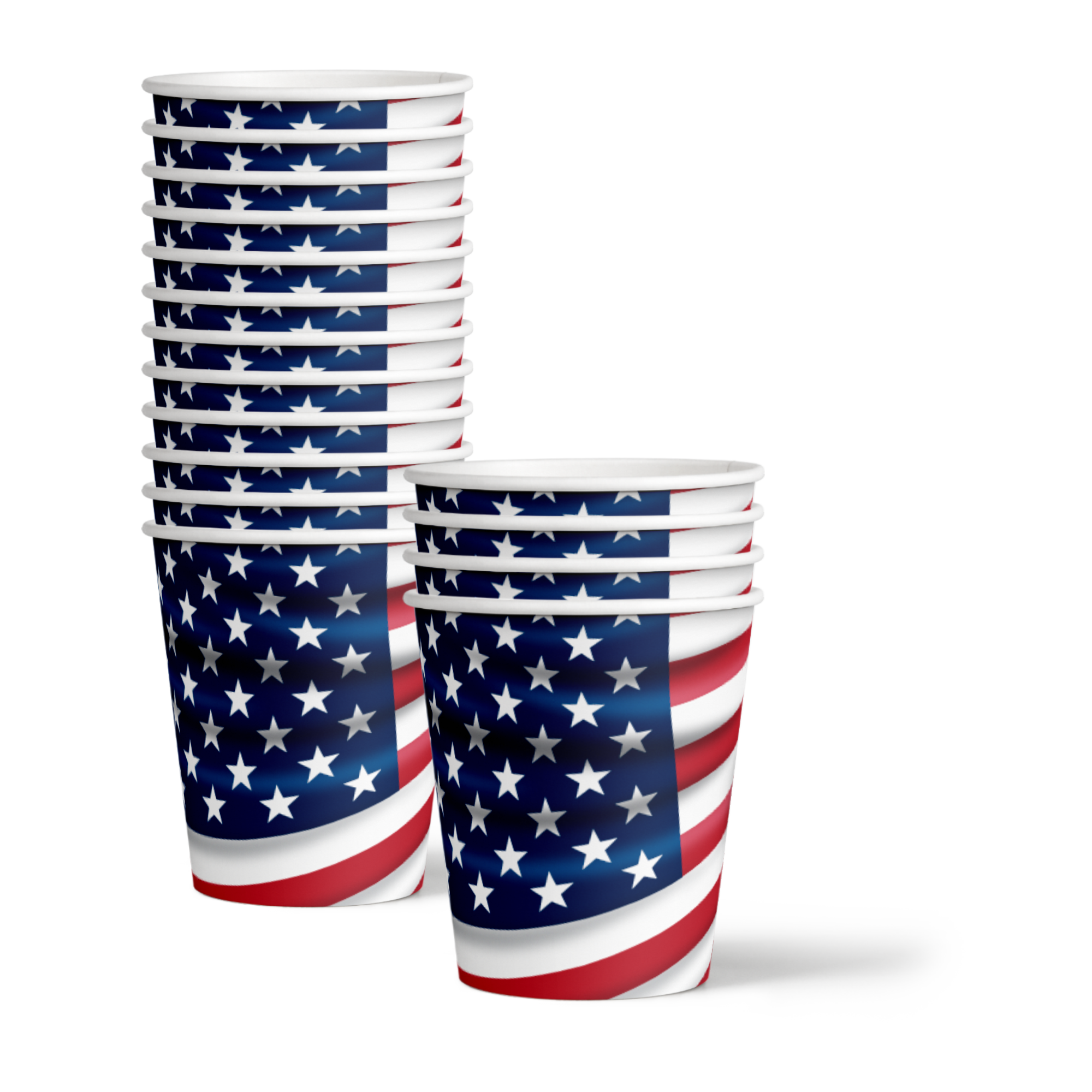 American Flag Patriotic Party Tableware Kit For 16 Guests