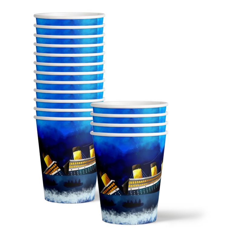 Titanic Birthday Party Tableware Kit For 16 Guests