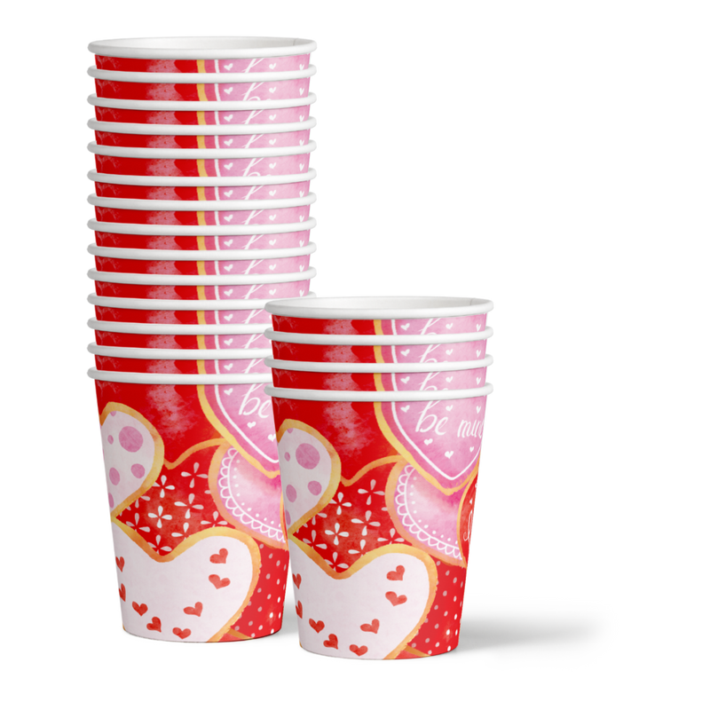 Valentine's Day Holiday Party Tableware Kit For 16 Guests