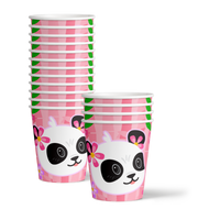 Panda Birthday Party Tableware Kit For 16 Guests - BirthdayGalore.com