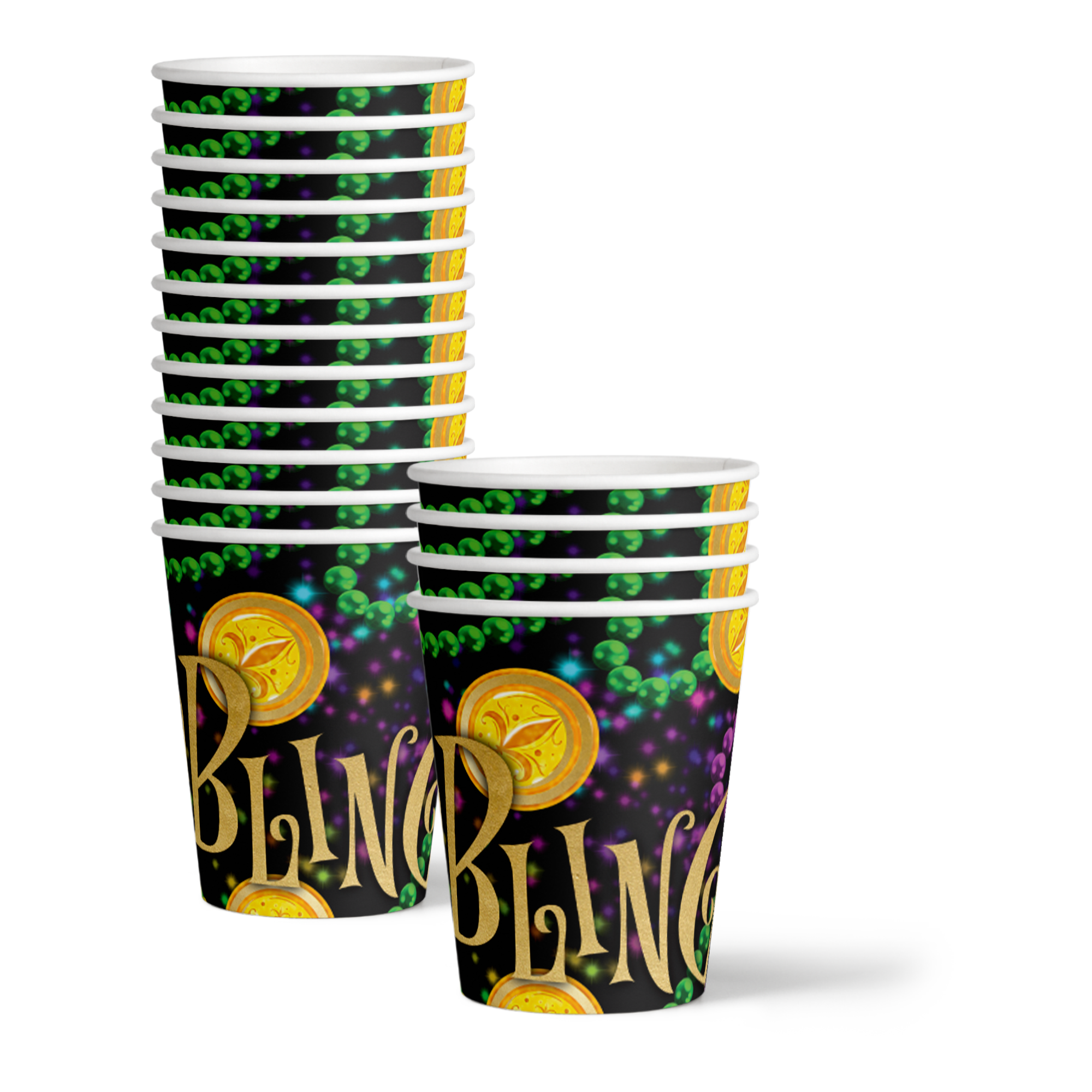 Mardi Gras Birthday Party Tableware Kit For 16 Guests