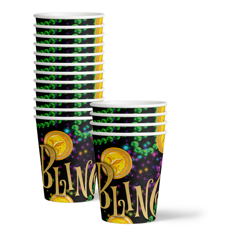 Mardi Gras Birthday Party Tableware Kit For 16 Guests