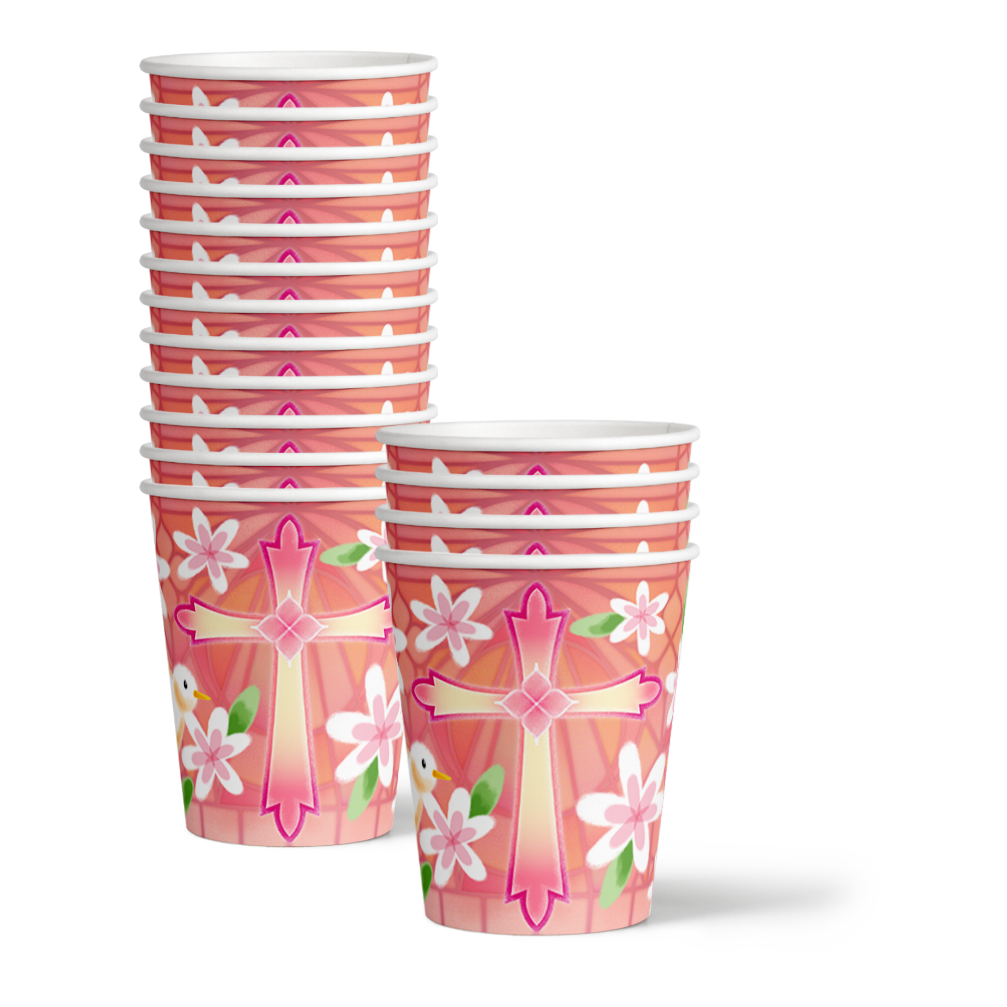 Birthday Galore Baptism Girl Party Tableware Kit For 16 Guests