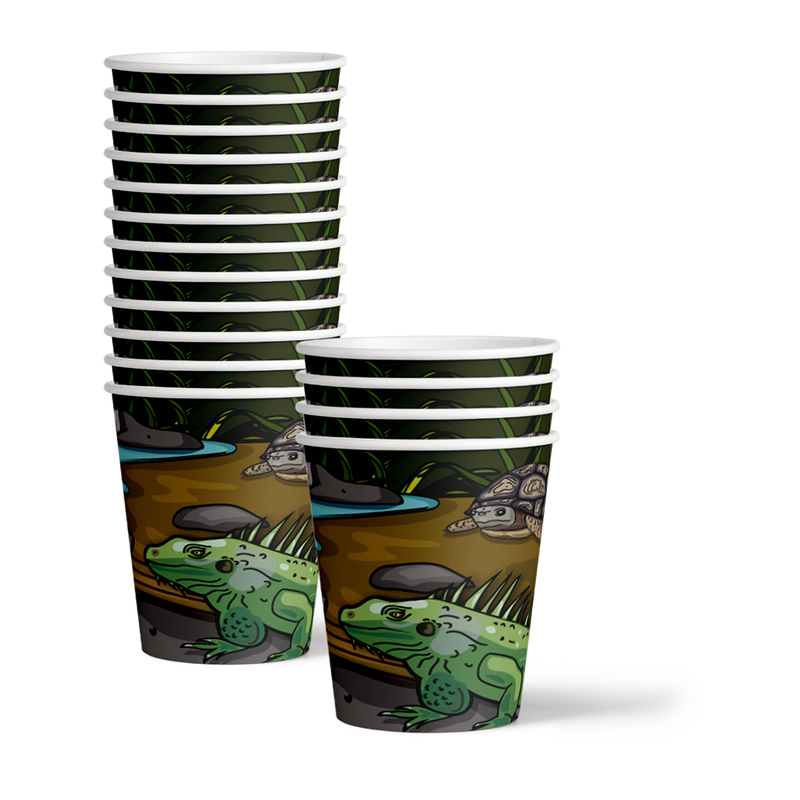 Reptile Birthday Party Tableware Kit For 16 Guests - BirthdayGalore.com