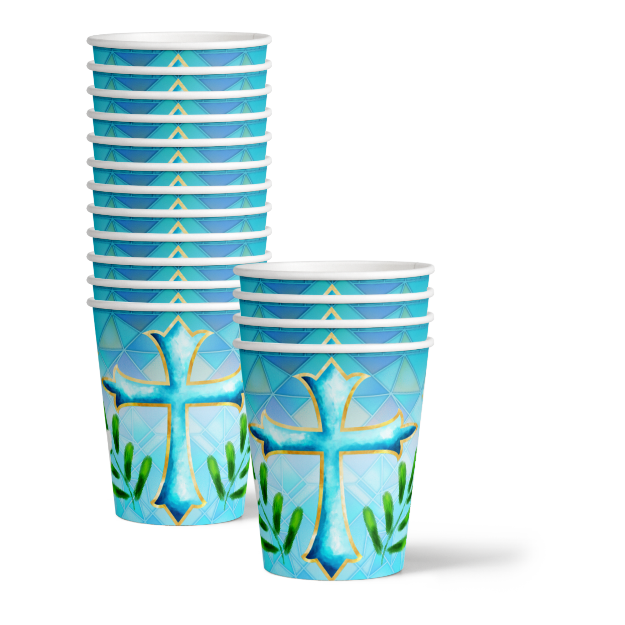 Birthday Galore Baptism Boy Party Tableware Kit For 16 Guests