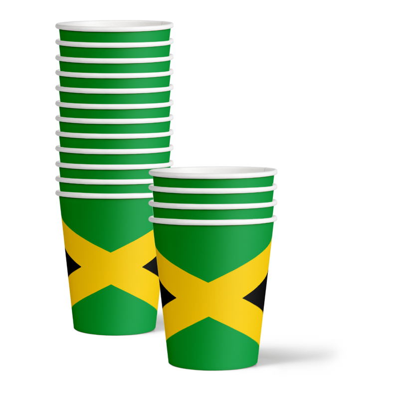 Jamaican Flag Birthday Party Tableware Kit For 16 Guests
