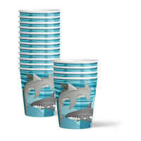 Shark Birthday Party Tableware Kit For 16 Guests - BirthdayGalore.com