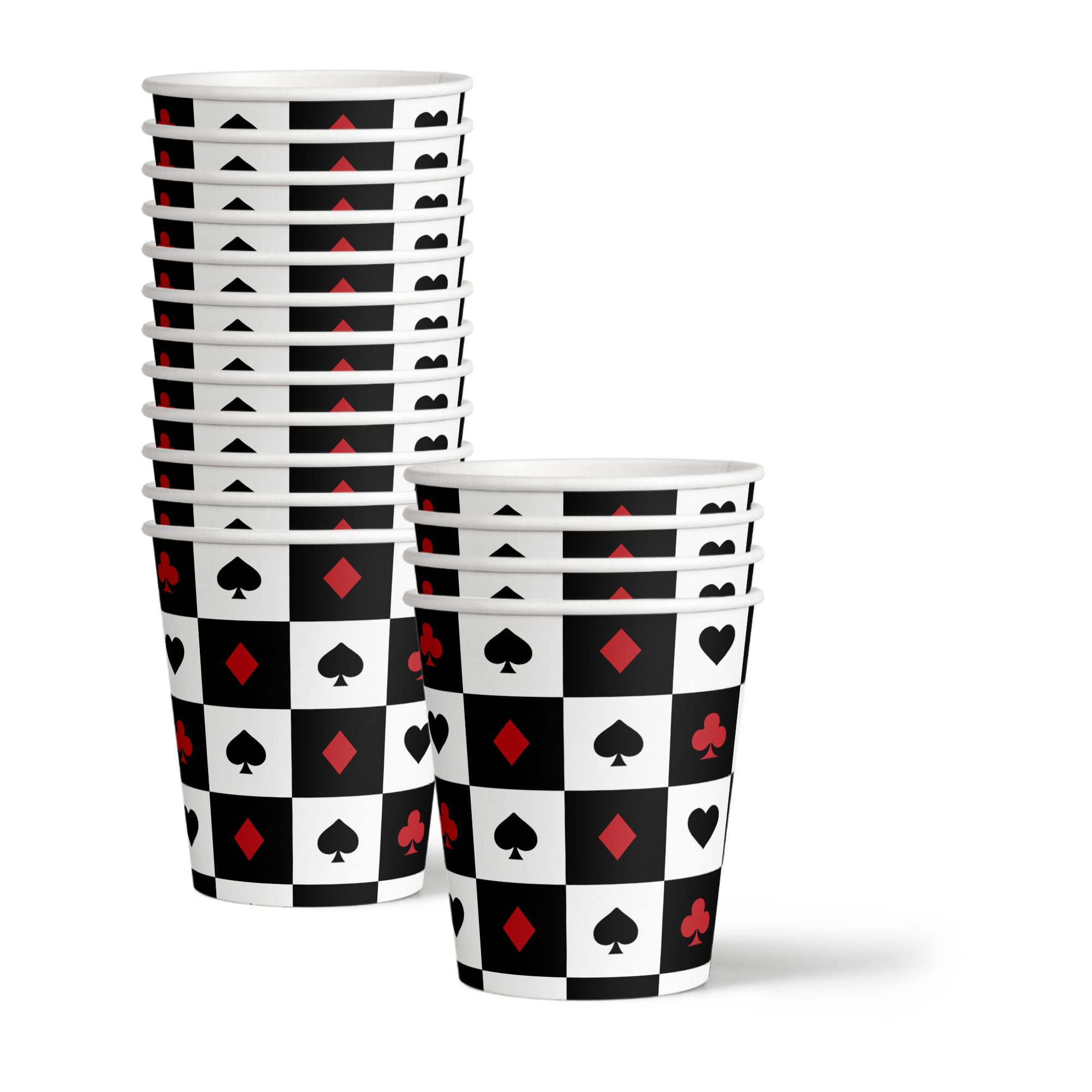 Casino Card Night Birthday Party Tableware Kit For 16 Guests - BirthdayGalore.com