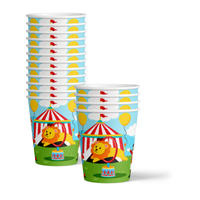 Circus Carnival Birthday Party Tableware Kit For 16 Guests - BirthdayGalore.com