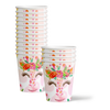 Floral Giraffe Birthday Party Tableware Kit For 16 Guests