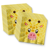 Giraffe Birthday Party Tableware Kit For 16 Guests