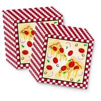 Pizza Birthday Party Tableware Kit For 16 Guests - BirthdayGalore.com