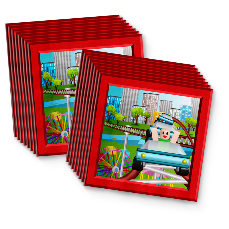 Robot Blocks Birthday Party Supplies Napkins 100pcs Value Pack