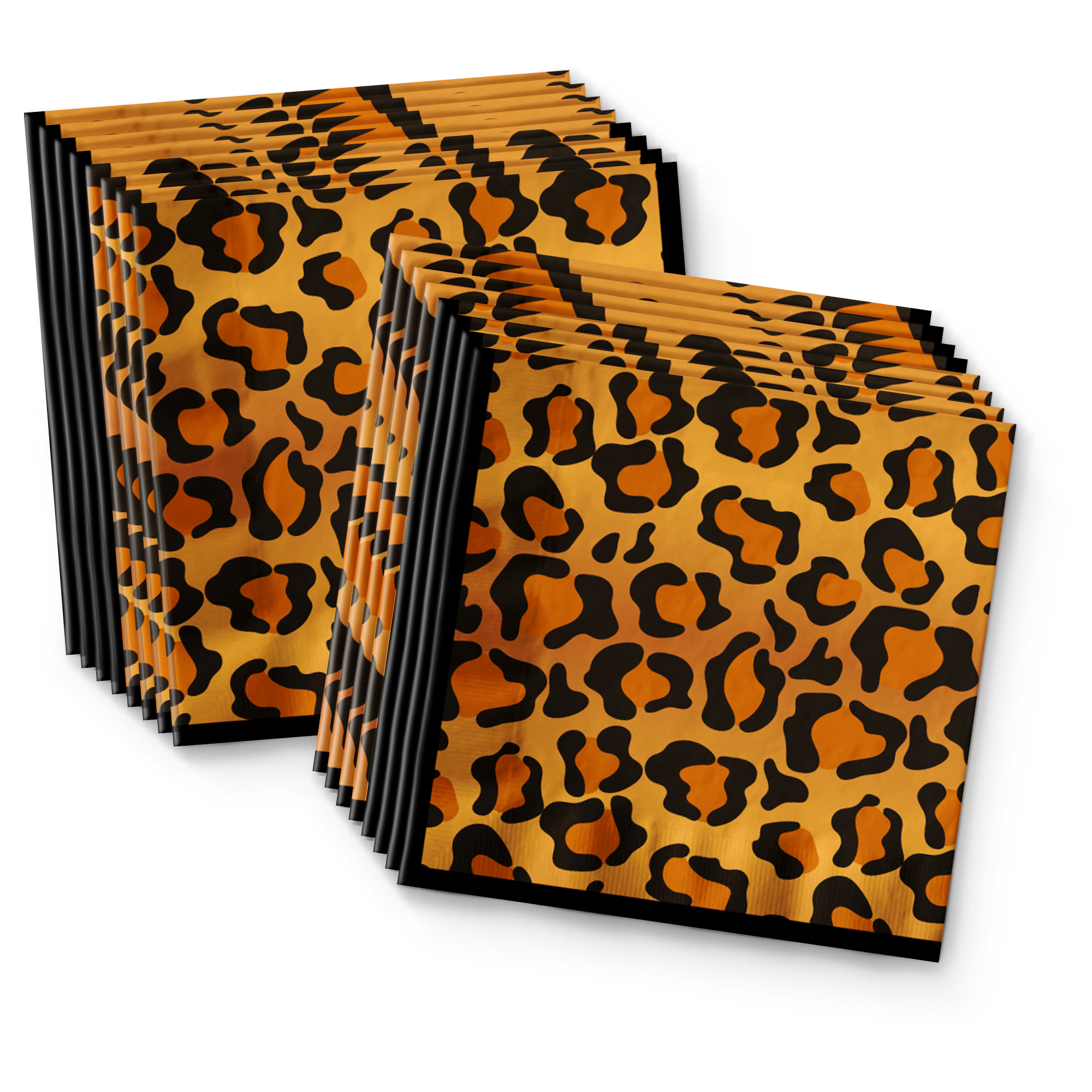 Leopard Print Birthday Party Tableware Kit For 16 Guests