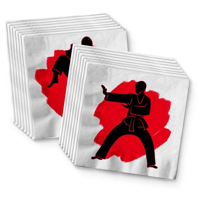 Karate Birthday Party Tableware Kit For 16 Guests