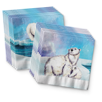Polar Bear Birthday Party Tableware Kit For 16 Guests
