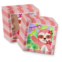 Sloth Girl Birthday Party Tableware Kit For 16 Guests