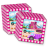 Construction Trucks Girl Birthday Party Tableware Kit For 16 Guests - BirthdayGalore.com