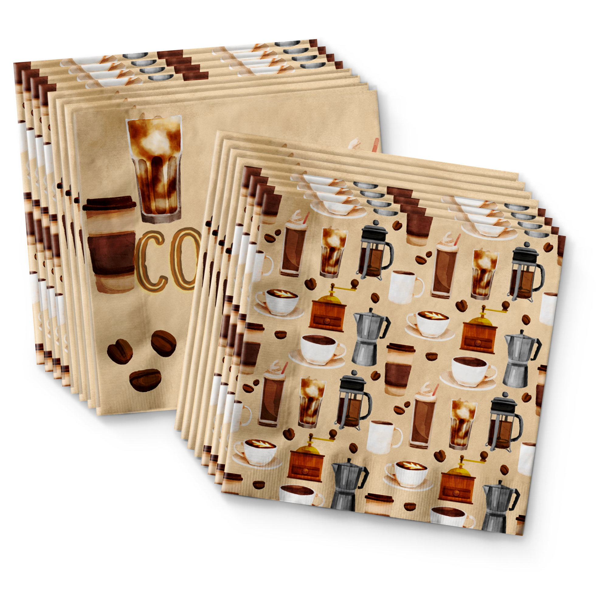 Coffee Birthday Party Tableware Kit For 16 Guests