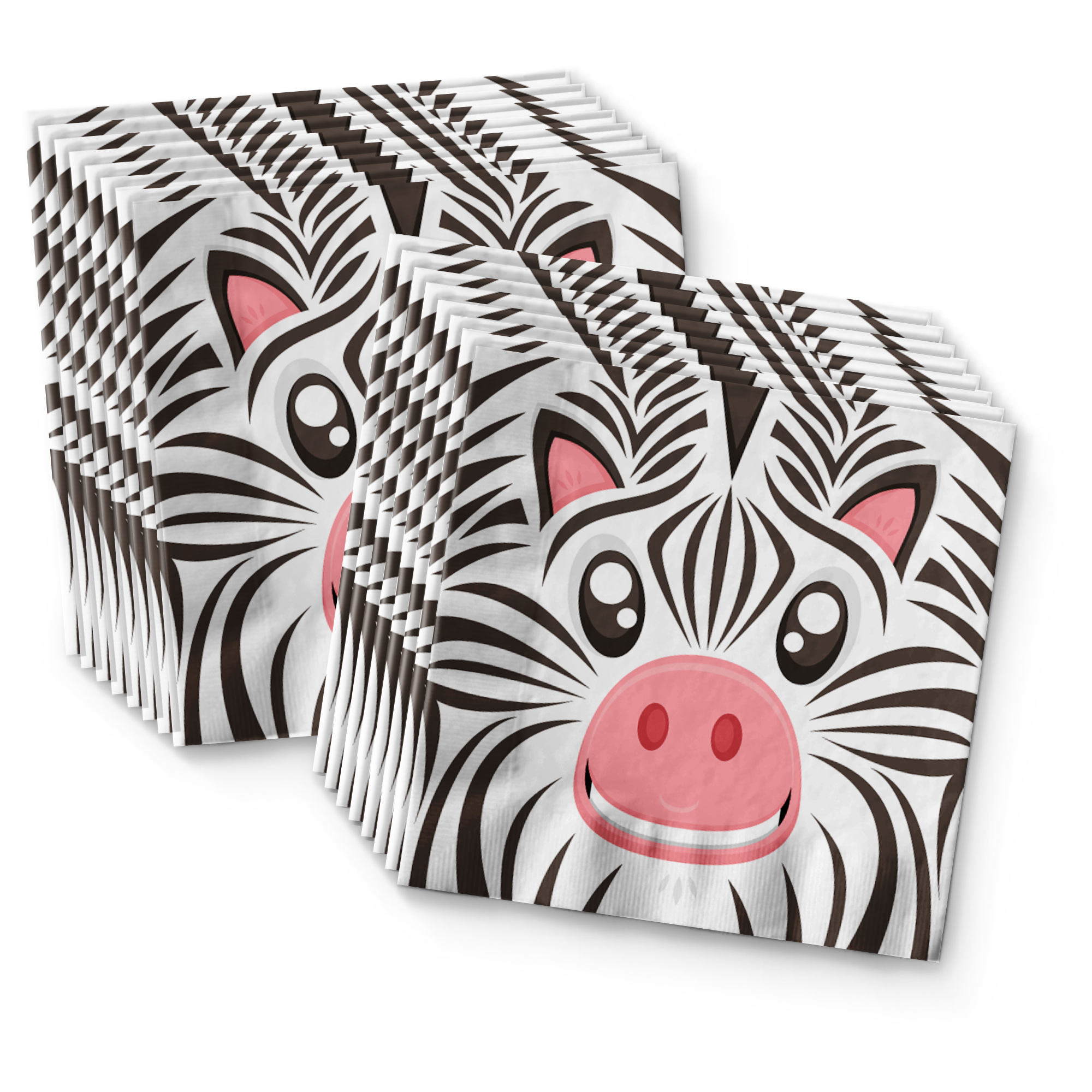 Zebra Birthday Party Tableware Kit For 16 Guests