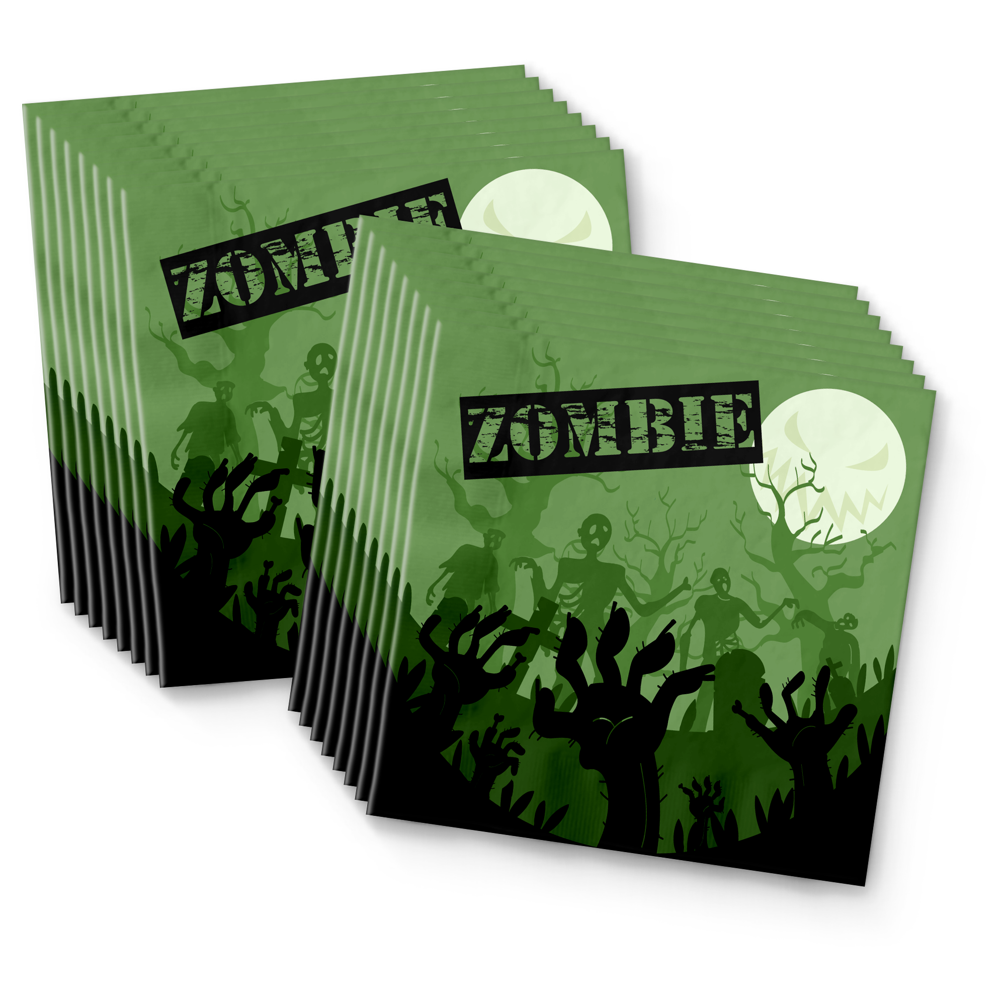 Zombie Birthday Party Tableware Kit For 16 Guests - BirthdayGalore.com