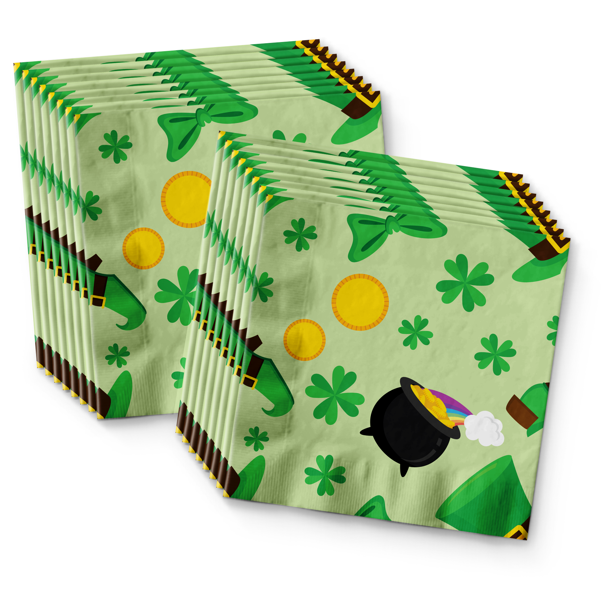 Saint Patricks Day Birthday Party Tableware Kit For 16 Guests