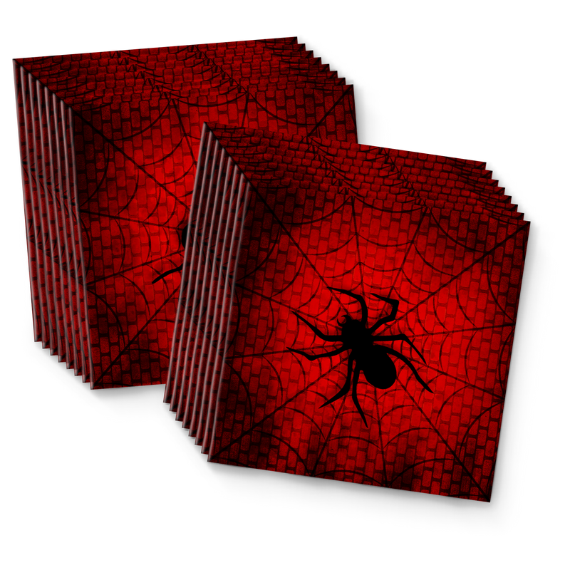 Spiderweb Birthday Party Tableware Kit For 16 Guests