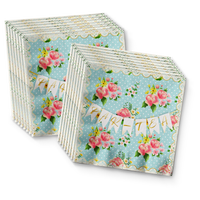 Par-Tea (Tea Party) Birthday Party Tableware Kit For 16 Guests