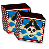 Pirate Ship Birthday Party Tableware Kit For 16 Guests - BirthdayGalore.com