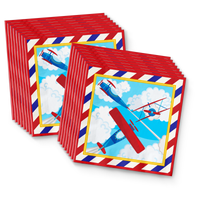 Airplane Birthday Party Tableware Kit For 16 Guests - BirthdayGalore.com